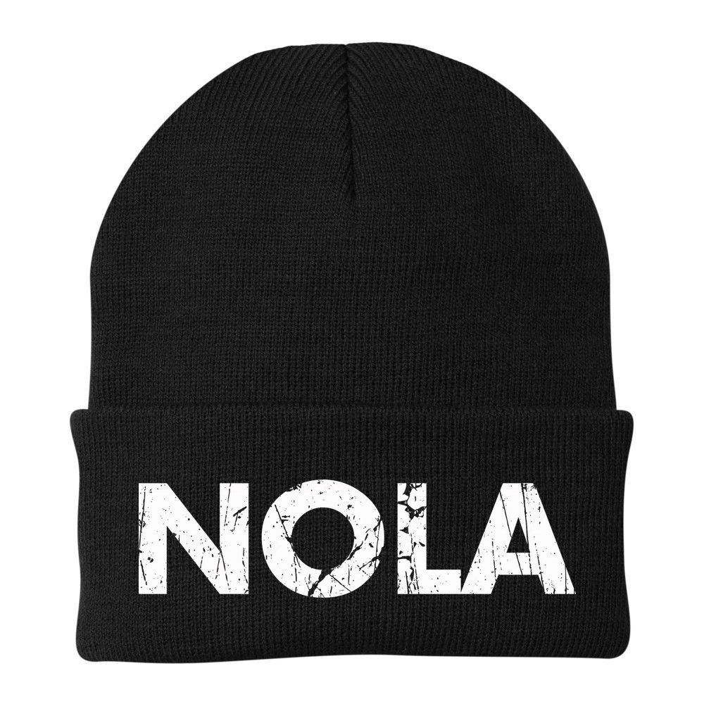 New Orleans Road Trip Gifts Vacation Quote Distressed Nola Beanie