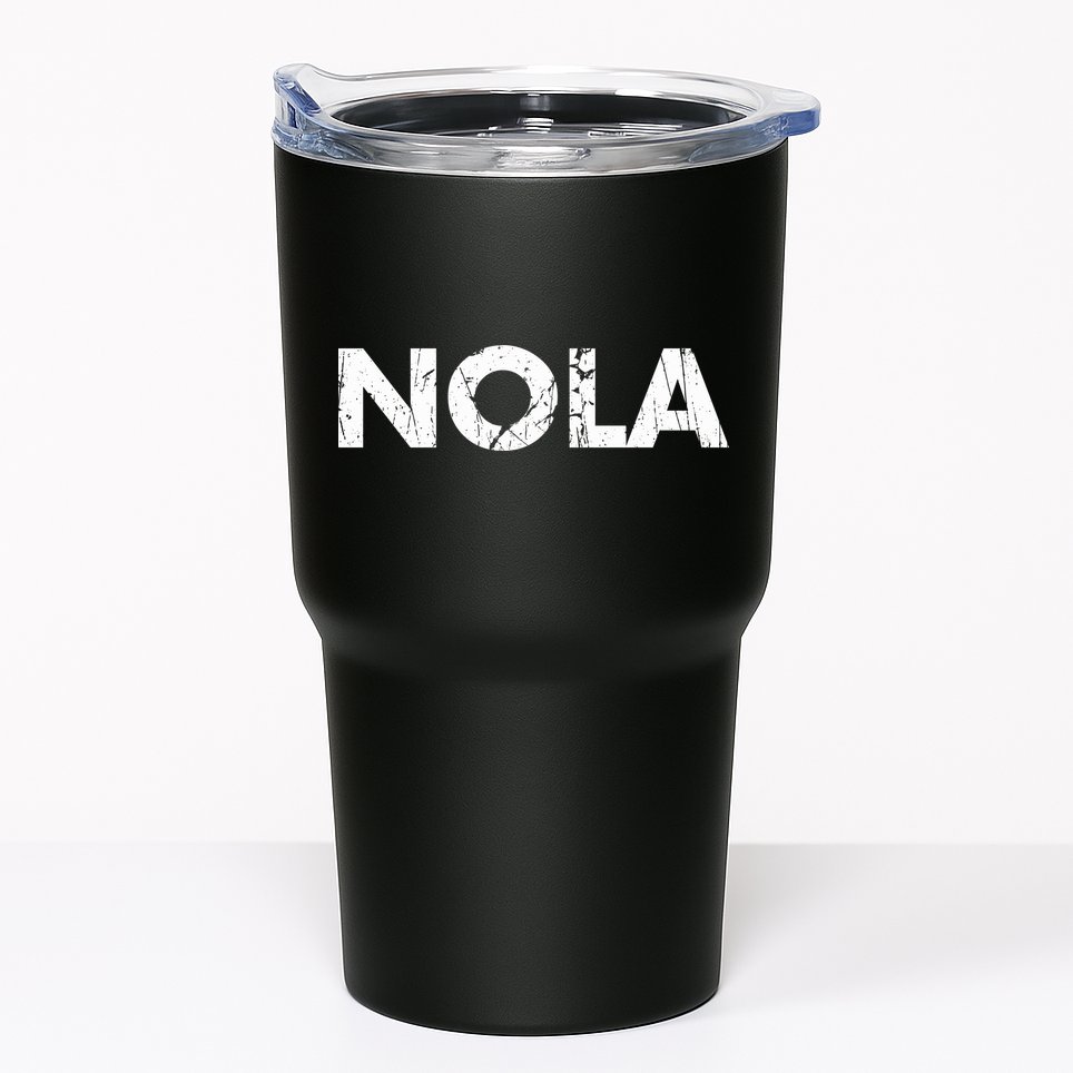 New Orleans Road Trip Gifts Vacation Quote Distressed Nola Tumbler