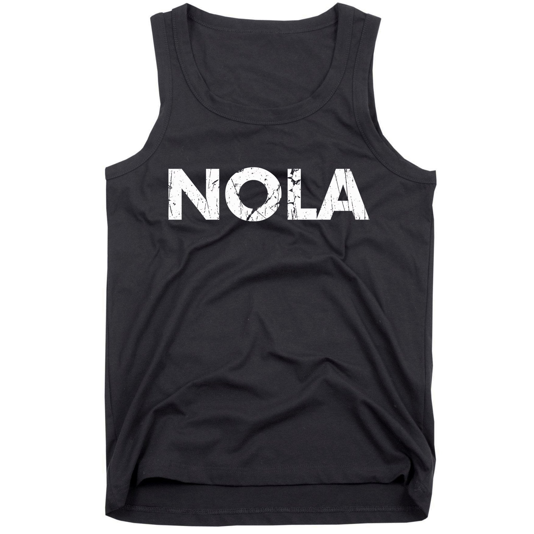 New Orleans Road Trip Gifts Vacation Quote Distressed Nola Tank Top