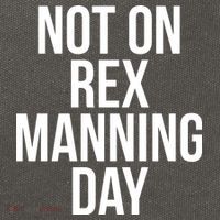 Not On Rex Manning Day Cotton Canvas Backpack
