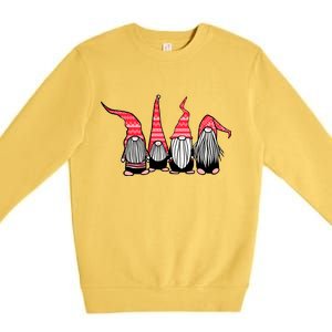 Nordic Gnomes Winter Christmas Premium Crewneck Sweatshirt