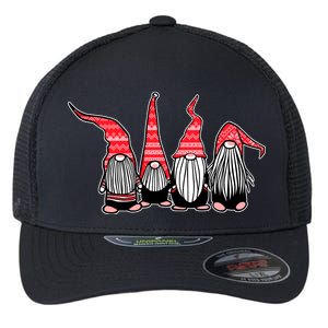 Nordic Gnomes Winter Christmas Flexfit Unipanel Trucker Cap