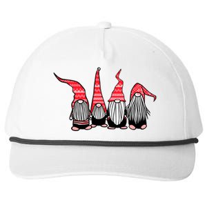 Nordic Gnomes Winter Christmas Snapback Five-Panel Rope Hat