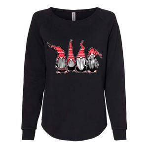 Nordic Gnomes Winter Christmas Womens California Wash Sweatshirt