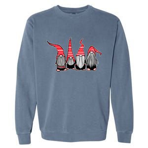 Nordic Gnomes Winter Christmas Garment-Dyed Sweatshirt