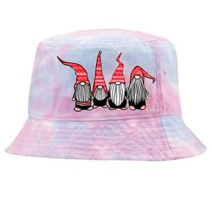 Nordic Gnomes Winter Christmas Tie-Dyed Bucket Hat