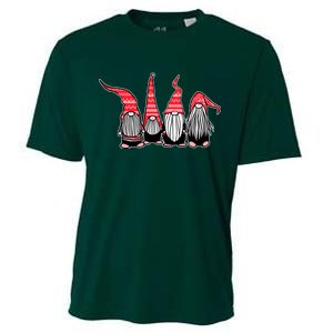 Nordic Gnomes Winter Christmas Cooling Performance Crew T-Shirt