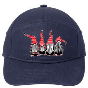 Nordic Gnomes Winter Christmas 7-Panel Snapback Hat