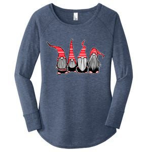 Nordic Gnomes Winter Christmas Women's Perfect Tri Tunic Long Sleeve Shirt