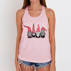 Nordic Gnomes Winter Christmas Women's Knotted Racerback Tank