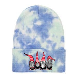 Nordic Gnomes Winter Christmas Tie Dye 12in Knit Beanie