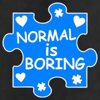 Normal Is Boring Autism Awareness 15oz Campfire Ceramic Mug