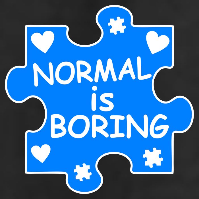 Normal Is Boring Autism Awareness 15oz Campfire Ceramic Mug