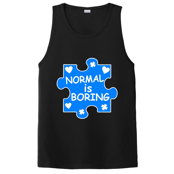 Normal Is Boring Autism Awareness PosiCharge Competitor Tank