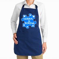 Normal Is Boring Autism Awareness Apron