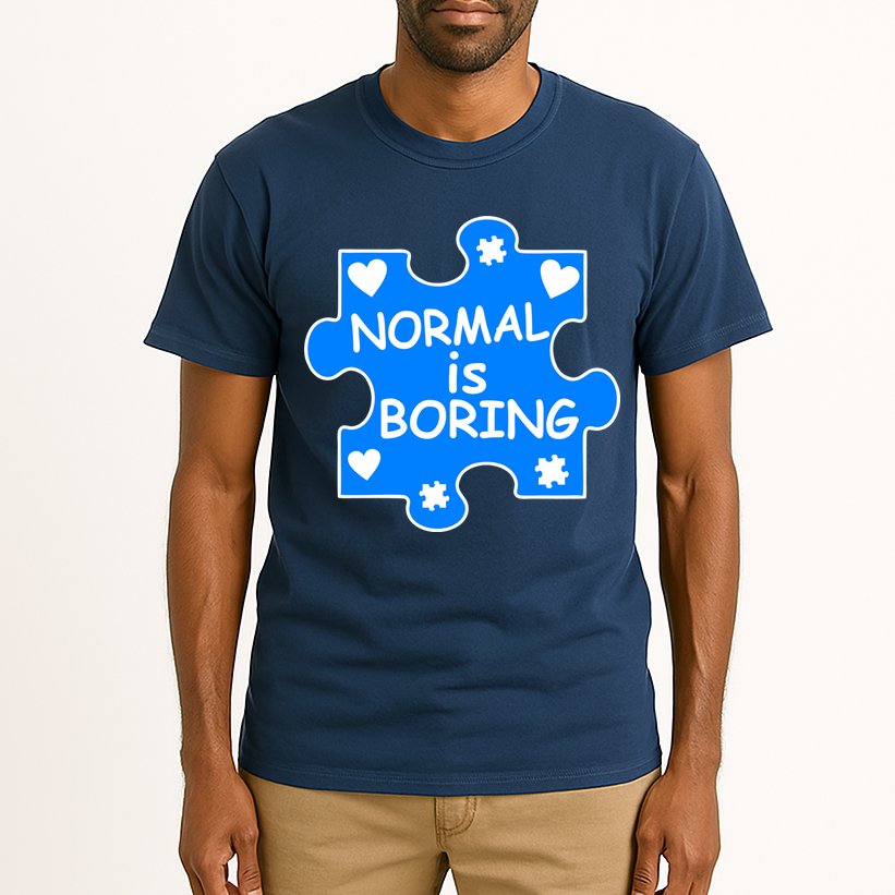 Normal Is Boring Autism Awareness Tall T-Shirt