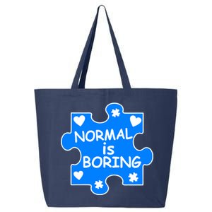 Normal Is Boring Autism Awareness 25L Jumbo Tote