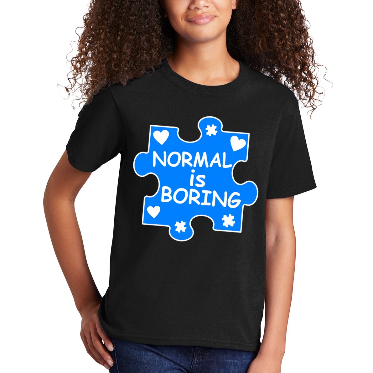 Normal Is Boring Autism Awareness Kids T-Shirt