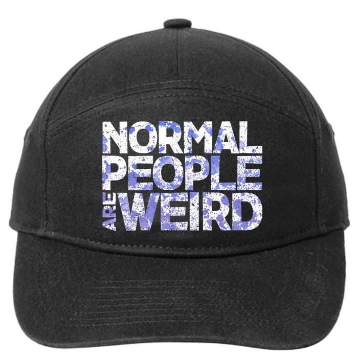 Normal People Are Weird 7-Panel Snapback Hat