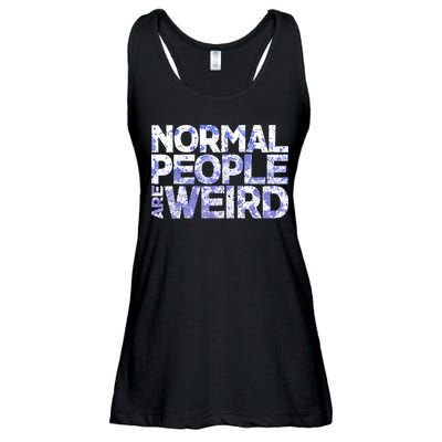 Normal People Are Weird Ladies Essential Flowy Tank