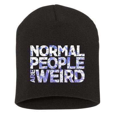 Normal People Are Weird Short Acrylic Beanie