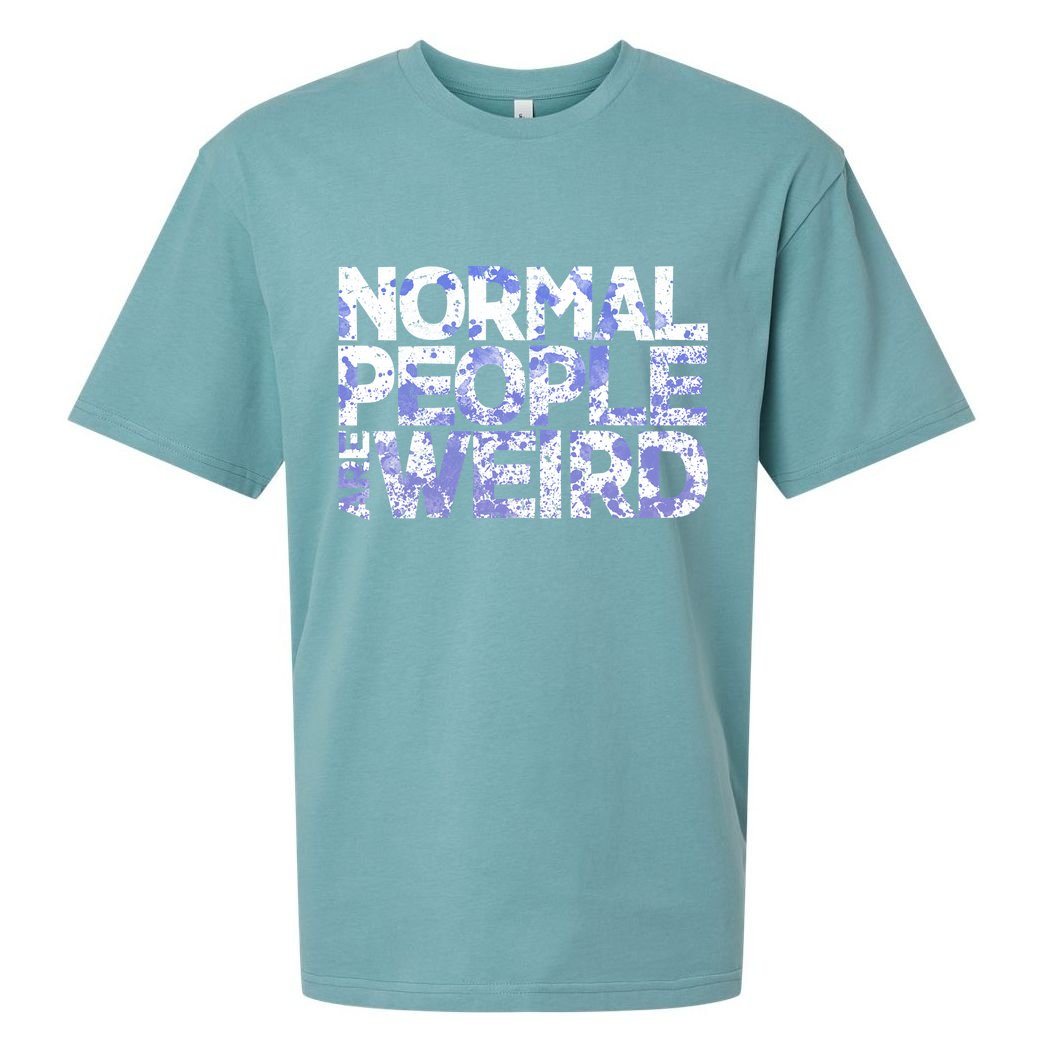 Normal People Are Weird Sueded Cloud Jersey T-Shirt
