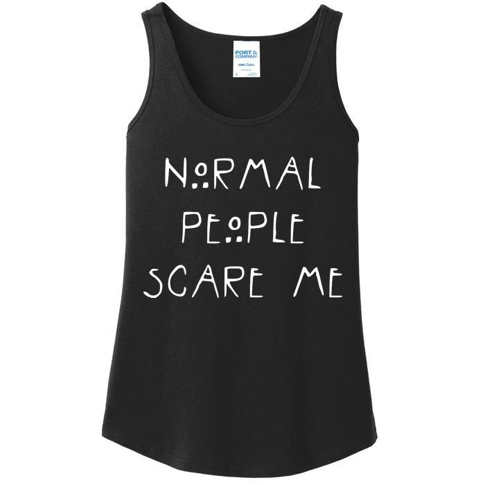 Normal People Scare Me Ladies Essential Tank