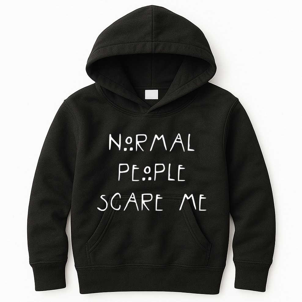 Normal People Scare Me Kids Hoodie