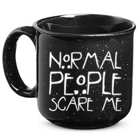 Normal People Scare Me Funny Awkward Weird 15oz Campfire Ceramic Mug