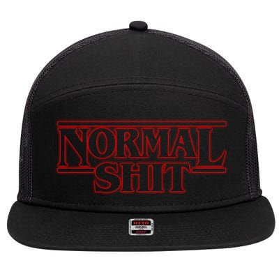 Normal Shit 7 Panel Mesh Trucker Snapback Hat