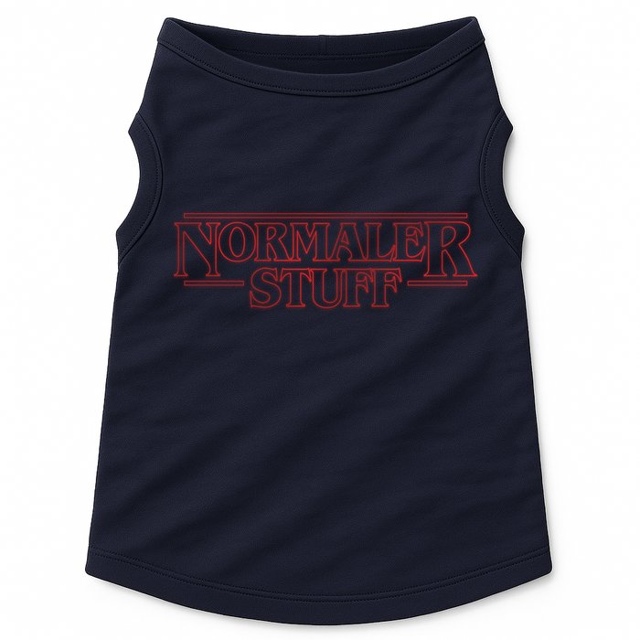Normaler Stuff Funny Parody Logo Doggie Tank