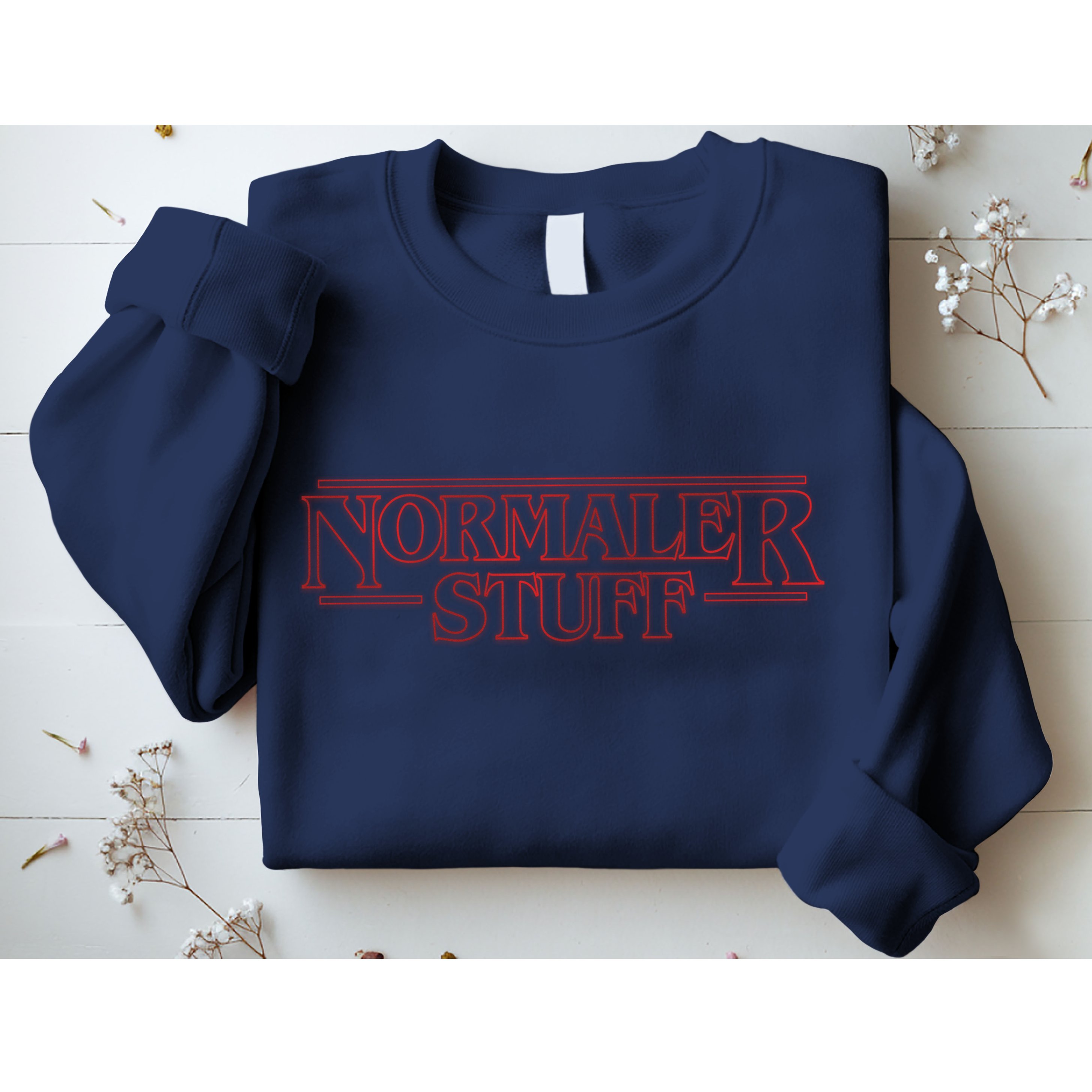 Normaler Stuff Funny Parody Logo Sweatshirt