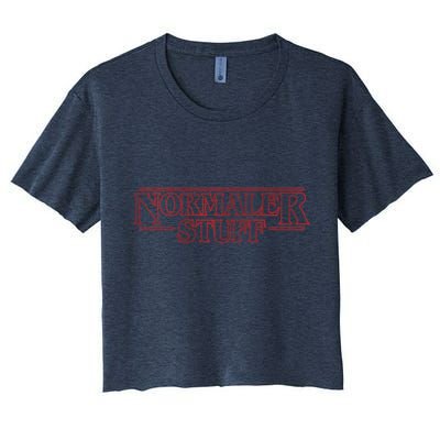 Normaler Stuff Funny Parody Logo Crop Top
