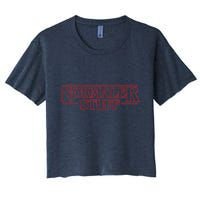 Normaler Stuff Funny Parody Logo Women's Crop Top Tee
