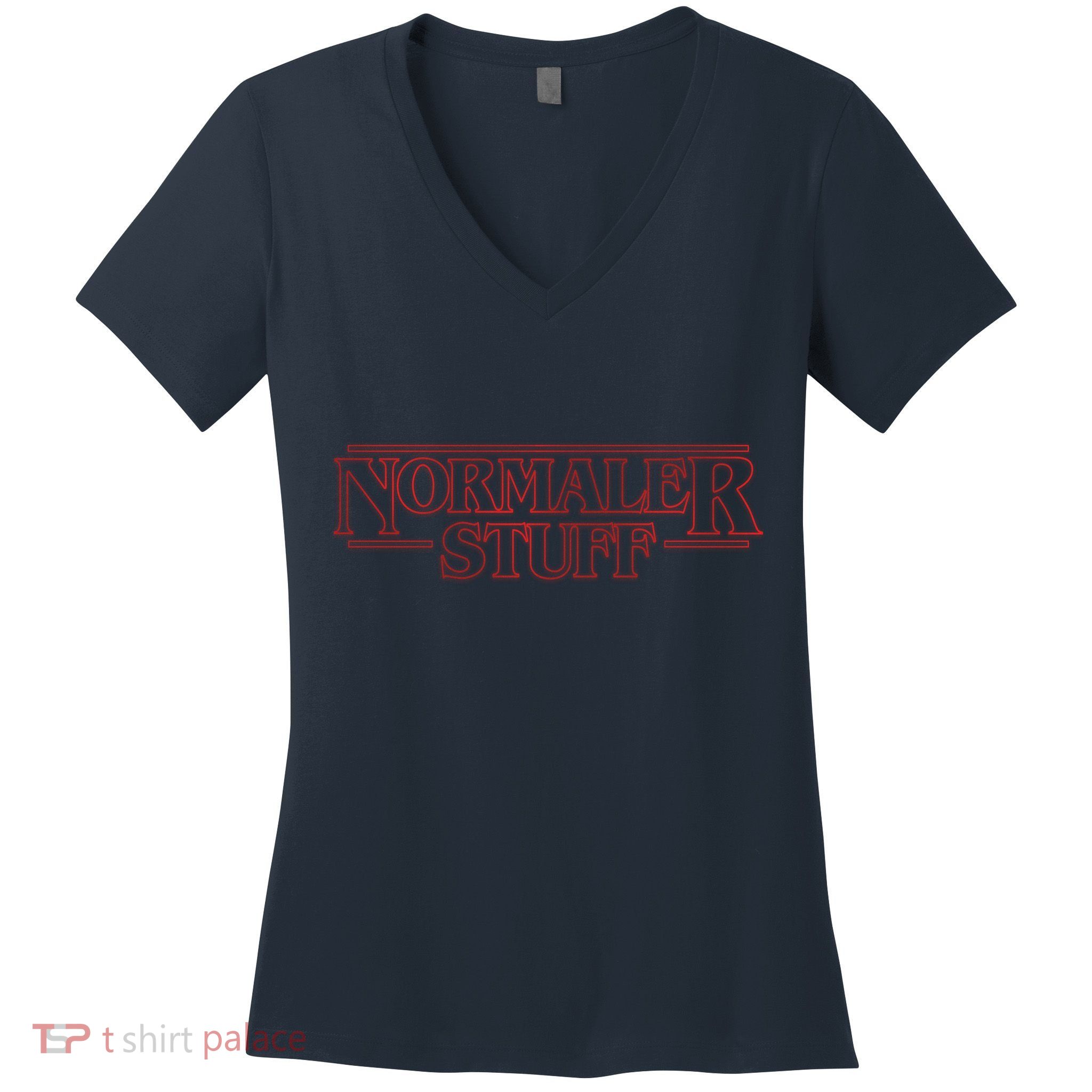 Normaler Stuff Funny Parody Logo Women's V-Neck T-Shirt