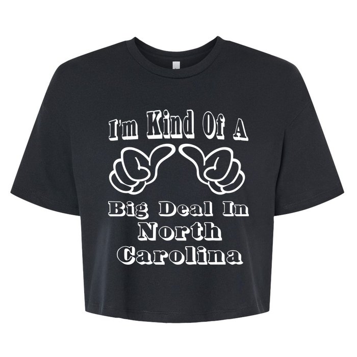 North Carolina Big Deal Bella+Canvas Jersey Crop Tee