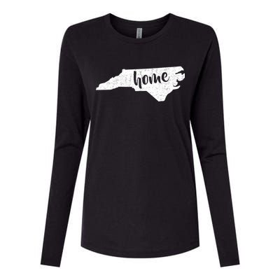 North Carolina Home State Womens Cotton Relaxed Long Sleeve T-Shirt