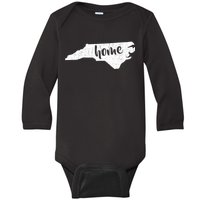 North Carolina Home State Baby Long Sleeve Bodysuit