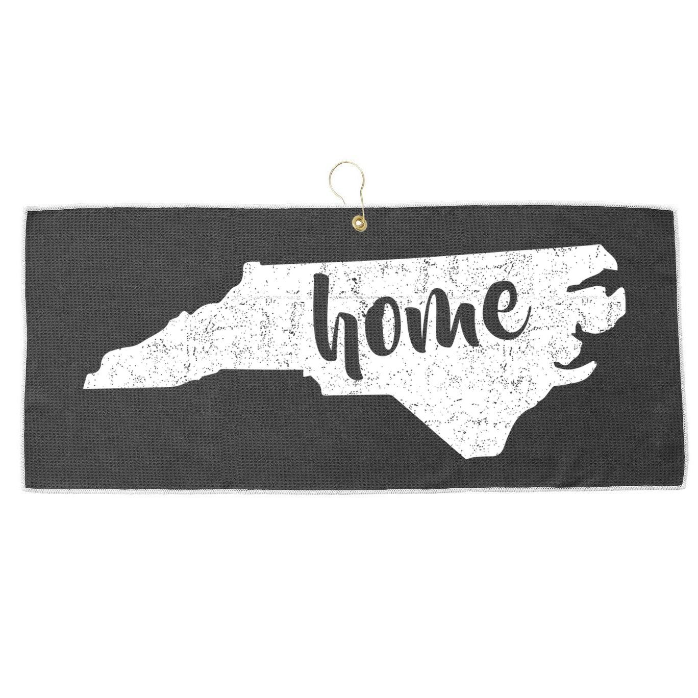 North Carolina Home State Large Microfiber Waffle Golf Towel