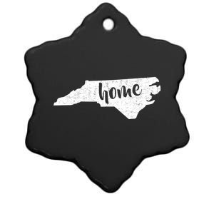 North Carolina Home State Ceramic Star Ornament