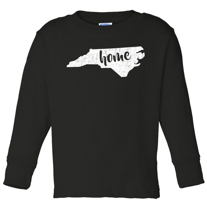 North Carolina Home State Toddler Long Sleeve Shirt