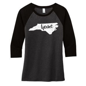 North Carolina Home State Women's Tri-Blend 3/4-Sleeve Raglan Shirt