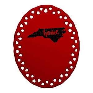 North Carolina Home State Ceramic Oval Ornament