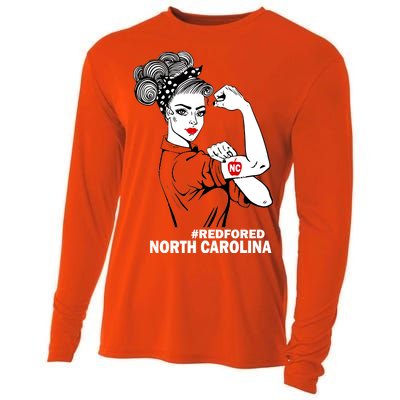 North Carolina NC Red For Ed Strong Cooling Performance Long Sleeve Crew