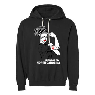 North Carolina NC Red For Ed Strong Garment-Dyed Fleece Hoodie