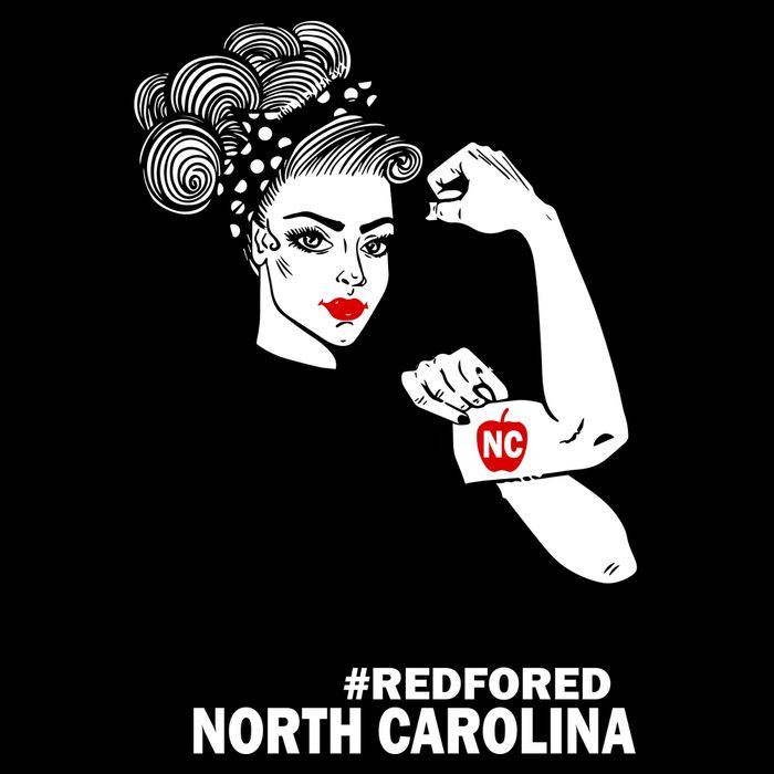 North Carolina NC Red For Ed Strong Impact Tech Backpack