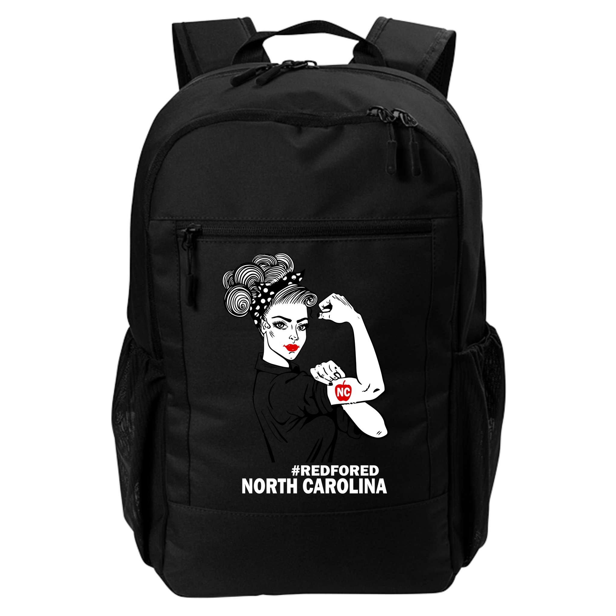 North Carolina NC Red For Ed Strong Backpack