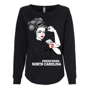 North Carolina NC Red For Ed Strong Womens California Wash Sweatshirt