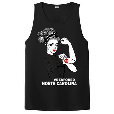 North Carolina NC Red For Ed Strong PosiCharge Competitor Tank