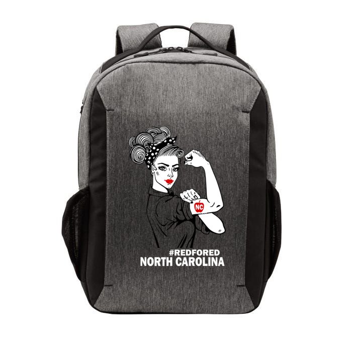 North Carolina NC Red For Ed Strong Vector Backpack